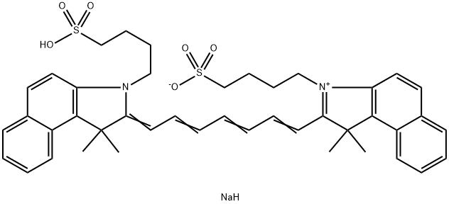 Sodium 2-(7-(3,3-dimethyl-1-(4-sulfonatobutyl)benz(e)indolin-2-ylidene)hepta-1,3,5-trien-1-yl)-3,3-dimethyl-1-(4-sulfonatobutyl)benz[e]indolinium(3599-32-4)